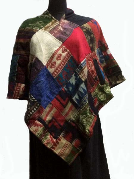 Patch Nepal poncho