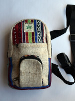Small hemp shoulder bag