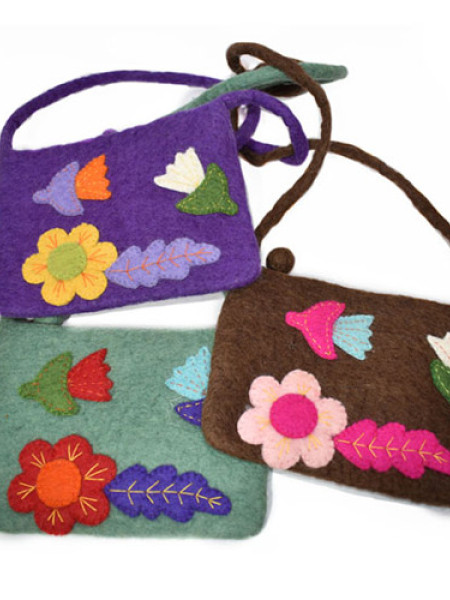 Sunflower Felt Bag