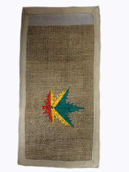 Marijuana leaf hemp wallet