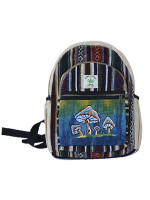 Pure hemp backpack made with a mix of woven cotton