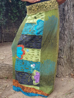 Razor cut hippie boho skirt