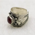 Handcrafted Carnelian Stone Finger Ring