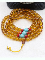 Citrine stone mala