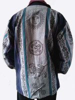 Printed Cotton Collar Jacket