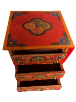 Hand painted Tibetan jewelry box