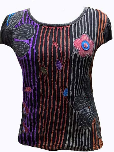 Zebra cutwork top