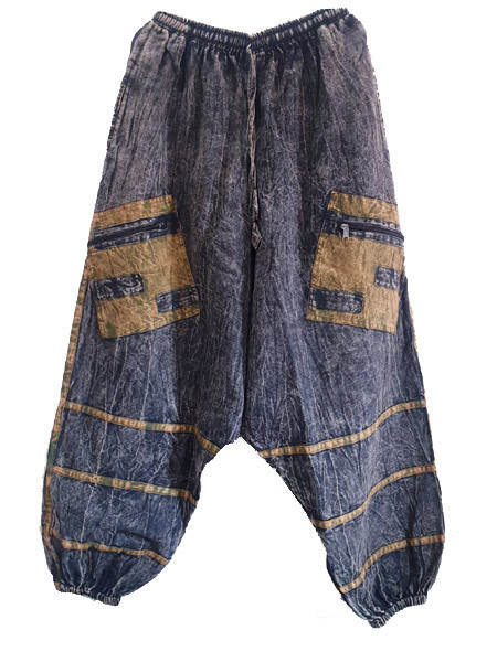 Stonewashed Harem Pants