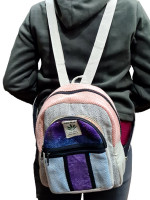 Pure hemp backpack made with a mix of woven cotton