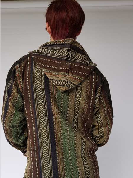 Handwoven Gheri Cotton Hoodie
