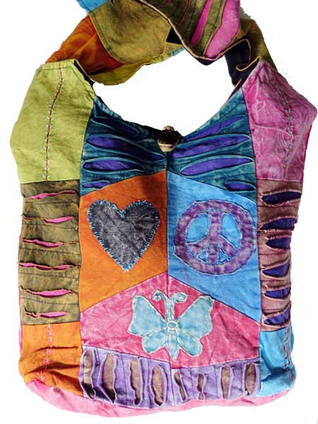 Stone washed yogi bag