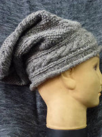 Grey slouchy beanie