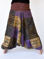 Striped Patchwork Harem Pants
