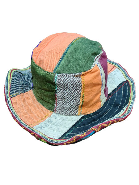 Patchwork Hemp & Cotton Hat
