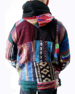 Mixed Media Patchwork Hippie Jacket