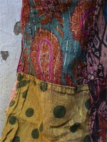 Patchwork aladdin pants