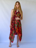 Open flowing long rayon top from Himalayan Handmades Nepal