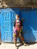 Hippie patchwork dungaree made in Kathmandu