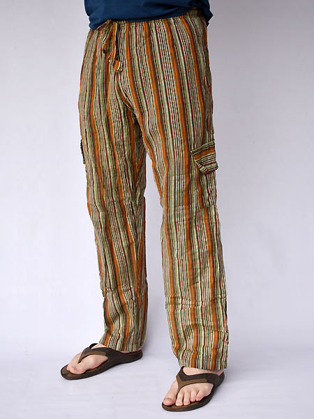 Hippie Striped Cargo Pants