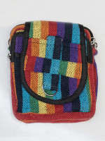 Hippie woven passport bag, made in Nepal.