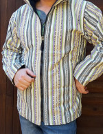 Fleece-Lined Striped Gheri Jacket