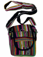 Hippie woven passport bag, made in Nepal.