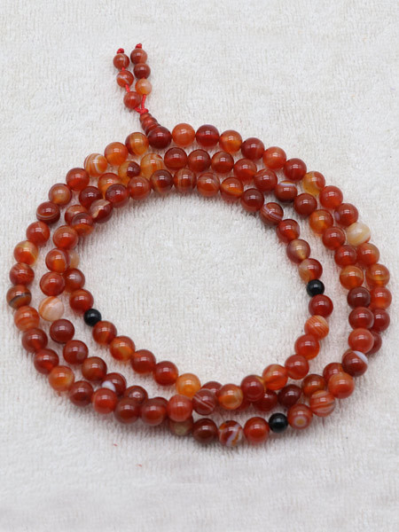 Fire Agate Stone Mala