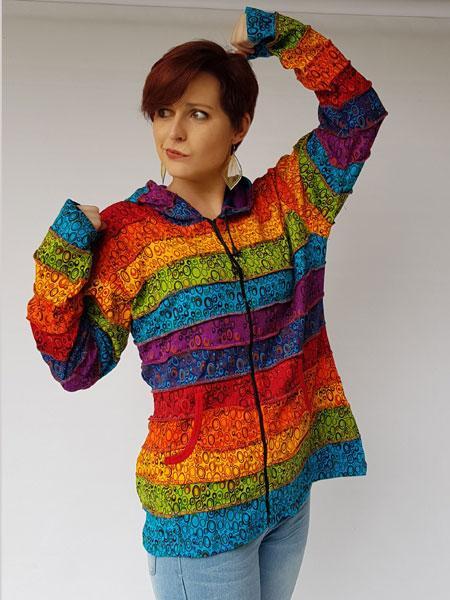 Rainbow Print Hoodie